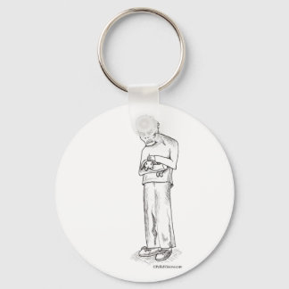 Zombie with Bunny Keychain