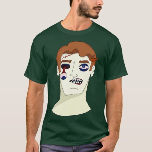 Zombie with eye dropping T_Shirt