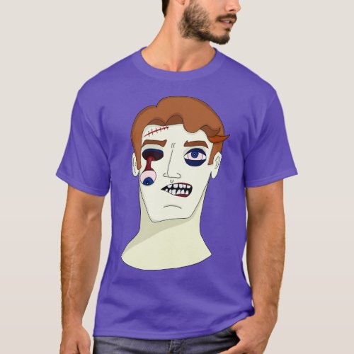 Zombie with eye dropping T_Shirt