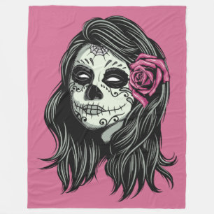 Zombie Woman custom color fleece blankets
