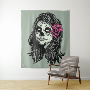 Zombie Woman custom color tapestries