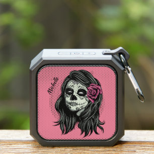 Zombie Woman custom name & color Bluetooth Speaker