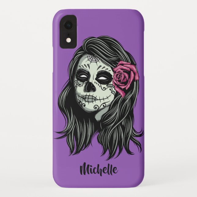 Zombie Woman custom name & color phone cases (Back)