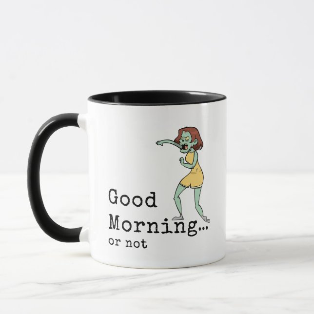 Zombie Woman Good Morning mug (Left)