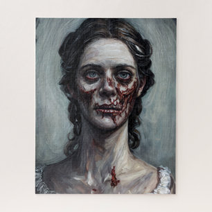 Zombie Woman Gothic Horror Jigsaw Puzzle
