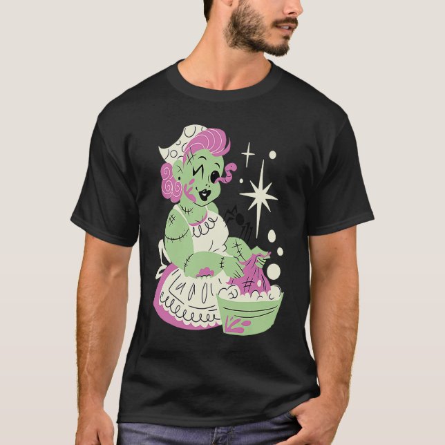 Zombie Woman Mom Clean Halloween T-Shirt (Front)