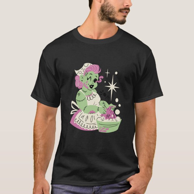 Zombie Woman Mom Clean Halloween T-Shirt (Front)