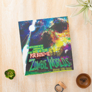 Zombie Worlds Halloween Galaxy of Horrors 3 Ring Binder