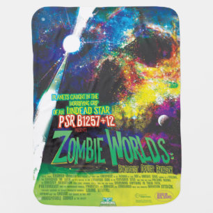 Zombie Worlds Halloween Galaxy of Horrors Baby Blanket