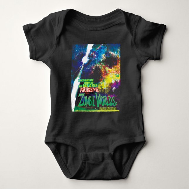 Zombie Worlds Halloween Galaxy of Horrors Baby Bodysuit (Front)