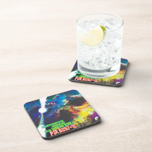 Zombie Worlds Halloween Galaxy of Horrors Beverage Coaster
