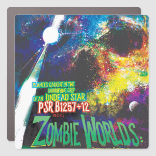 Zombie Worlds Halloween Galaxy of Horrors Car Magnet