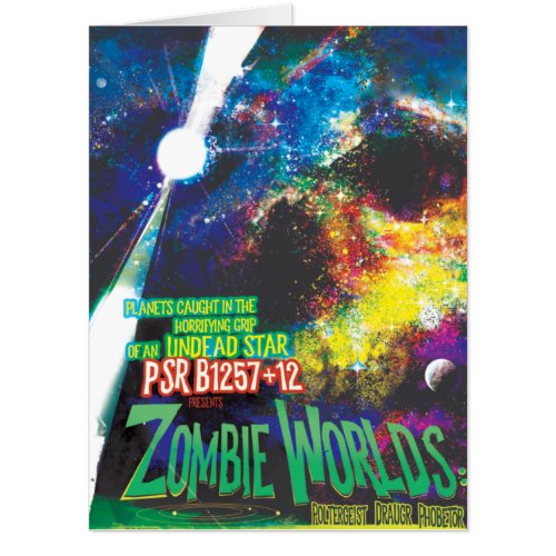 Zombie Worlds Halloween Galaxy of Horrors Card