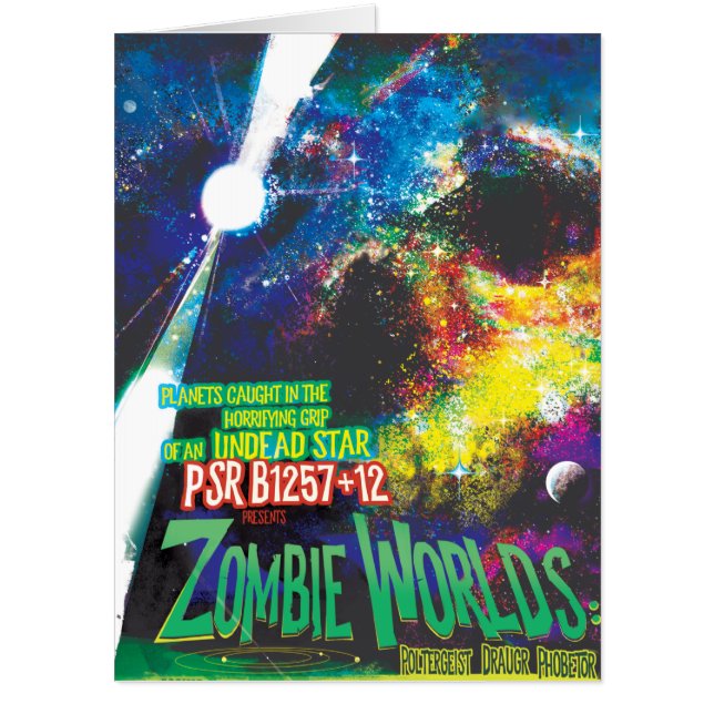 Zombie Worlds Halloween Galaxy of Horrors Card (Front)