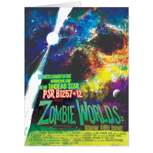 Zombie Worlds Halloween Galaxy of Horrors Card