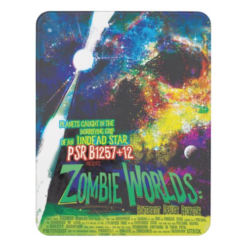 Zombie Worlds Halloween Galaxy of Horrors Door Sign