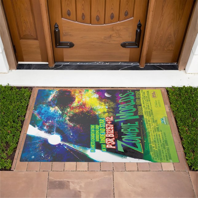 Zombie Worlds Halloween Galaxy of Horrors Doormat (Outdoor)