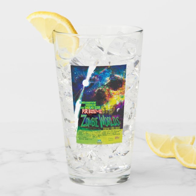 Zombie Worlds Halloween Galaxy of Horrors Glass (Front Ice)