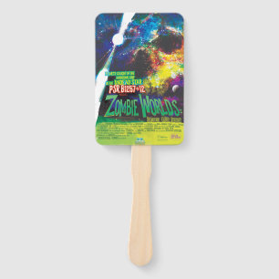 Zombie Worlds Halloween Galaxy of Horrors Hand Fan
