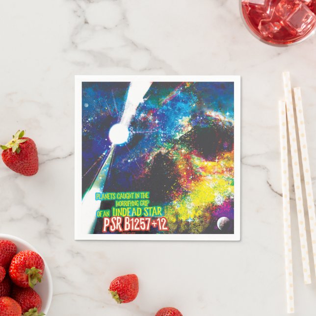 Zombie Worlds Halloween Galaxy of Horrors Napkins (Insitu)