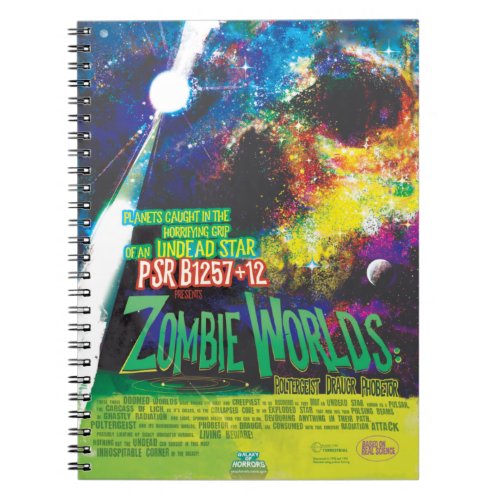 Zombie Worlds Halloween Galaxy of Horrors Notebook