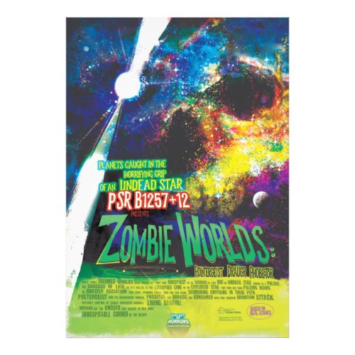 Zombie Worlds Halloween Galaxy of Horrors Photo Print