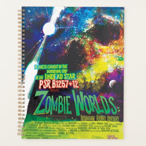 Zombie Worlds Halloween Galaxy of Horrors Planner
