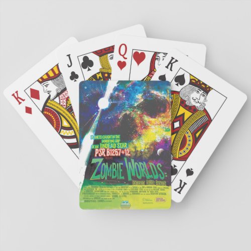 Zombie Worlds Halloween Galaxy of Horrors Poker Cards