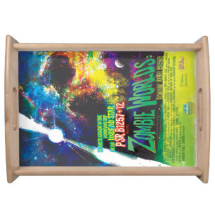 Zombie Worlds Halloween Galaxy of Horrors Serving Tray