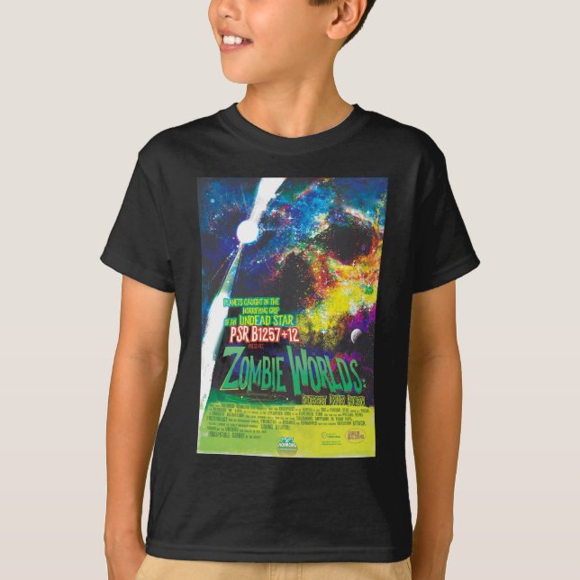 Zombie Worlds Halloween Galaxy of Horrors T-Shirt (Front)
