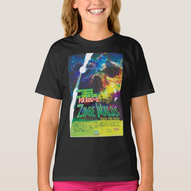 Zombie Worlds Halloween Galaxy of Horrors T-Shirt (Front)