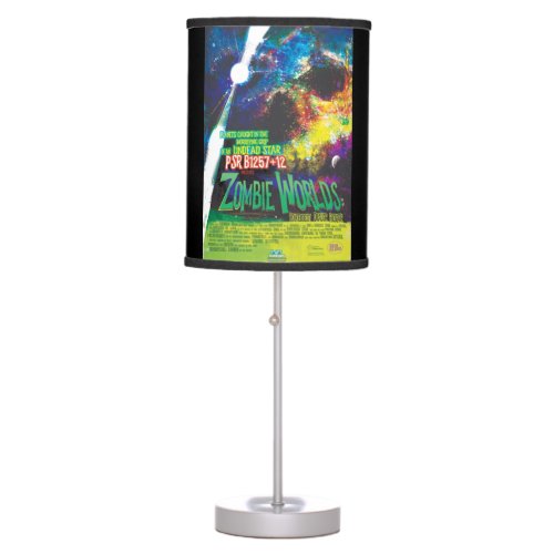 Zombie Worlds Halloween Galaxy of Horrors Table Lamp