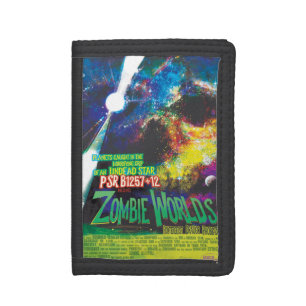 Zombie Worlds Halloween Galaxy of Horrors Tri-fold Wallet