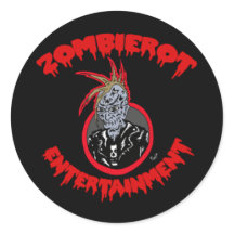 "Zombie Xtoph" Zombierot Logo Sticker