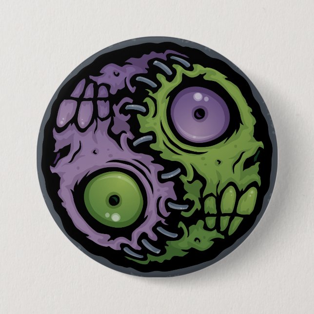 Zombie Yin-Yang Button (Front)