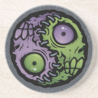 Zombie Yin-Yang Drink Coaster