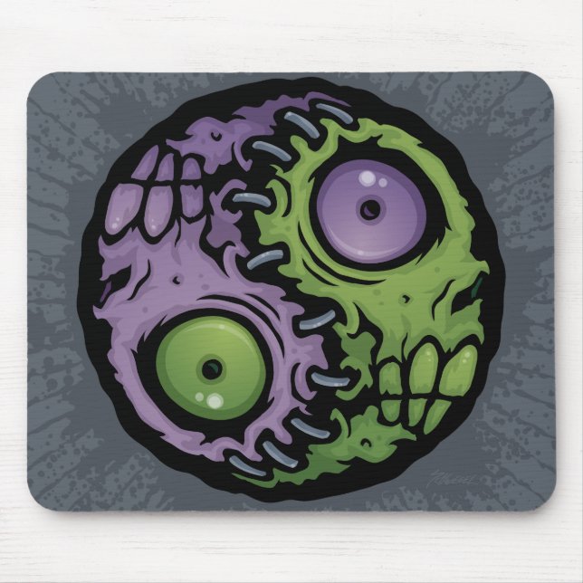 Zombie Yin-Yang Mouse Pad (Front)