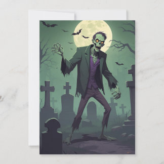 Zombie Zest – Halloween Greetings Card