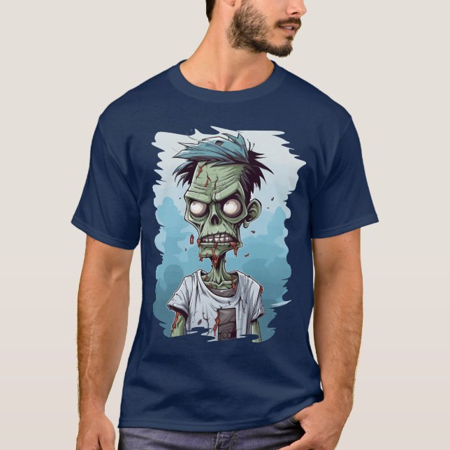 Zombie Zombies Undead Halloween family T-Shirt (Front)