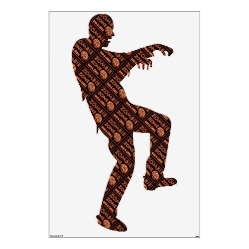 Zombie Zone Bar  Grill Halloween Prop Wall Decal