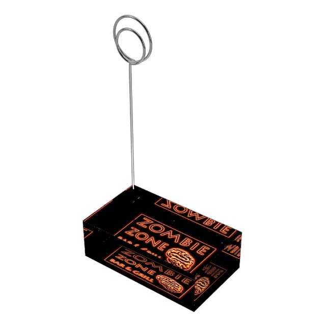 Zombie Zone Bar & Grill Menu Card Holder (Corner)