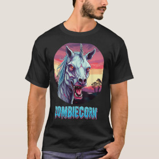 Zombiecorn Zombie Unicorn I Love Brainbows Punk Ha T-Shirt