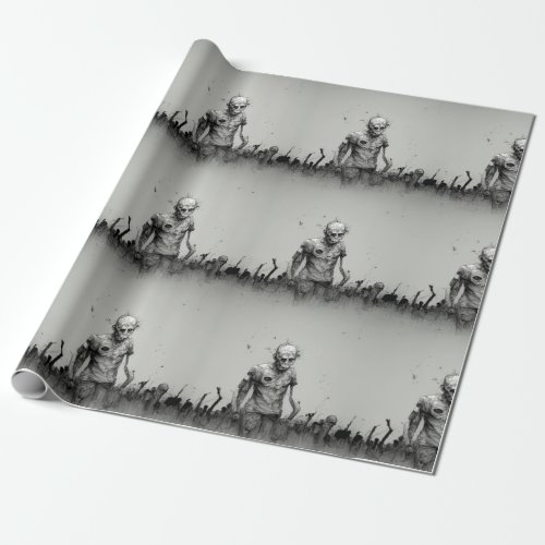 Zombiefied Wrapping Paper
