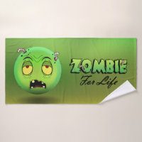 Zombiemoji bath towel