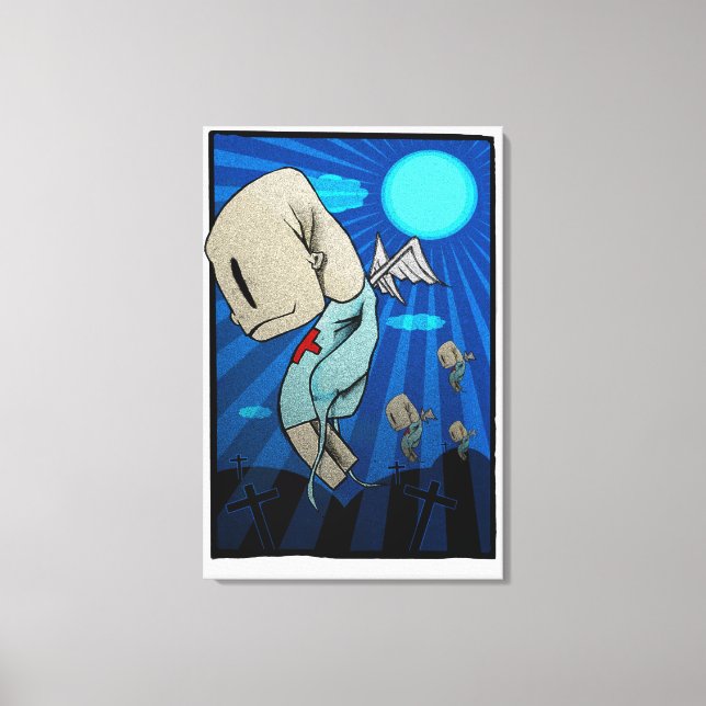 Zombies 2012 canvas print (Front)