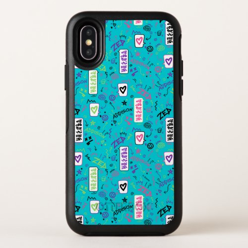 Zombies 2  80s Pattern OtterBox Symmetry iPhone X Case