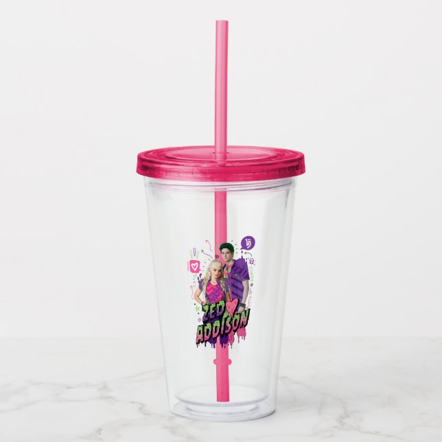 Zombies 2 | Zed and Addison Acrylic Tumbler (Front)