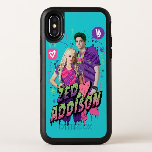 Zombies 2  Zed and Addison OtterBox Symmetry iPhone X Case