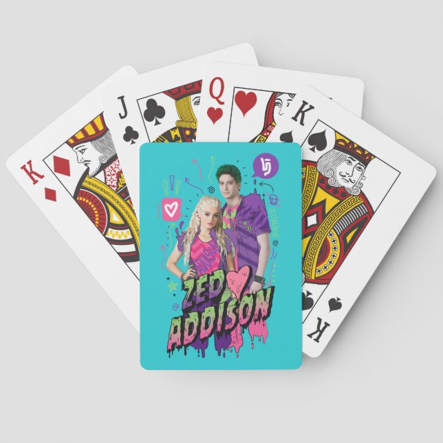 Zombies 2 | Zed and Addison Playing Cards (Back)
