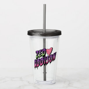 Zombies 2 Zed and Addison Text Acrylic Tumbler
